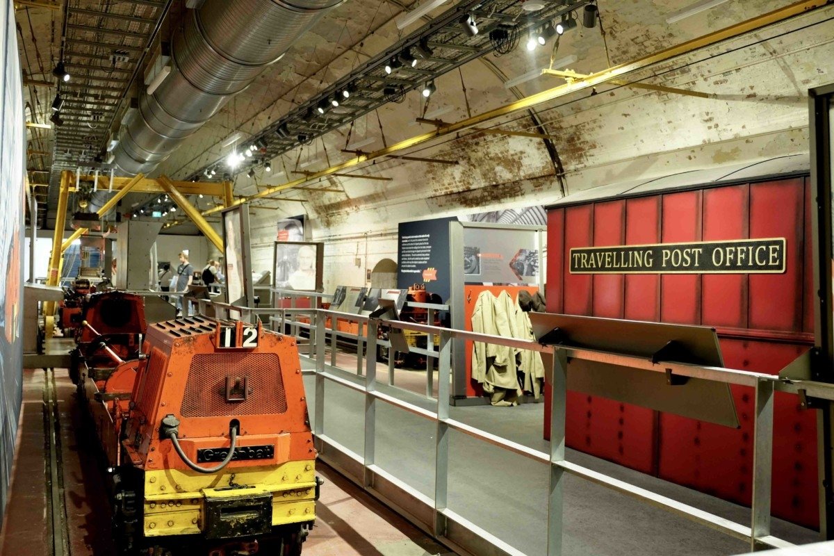 The Mail Rail underground exhibition at the Postal Museum London