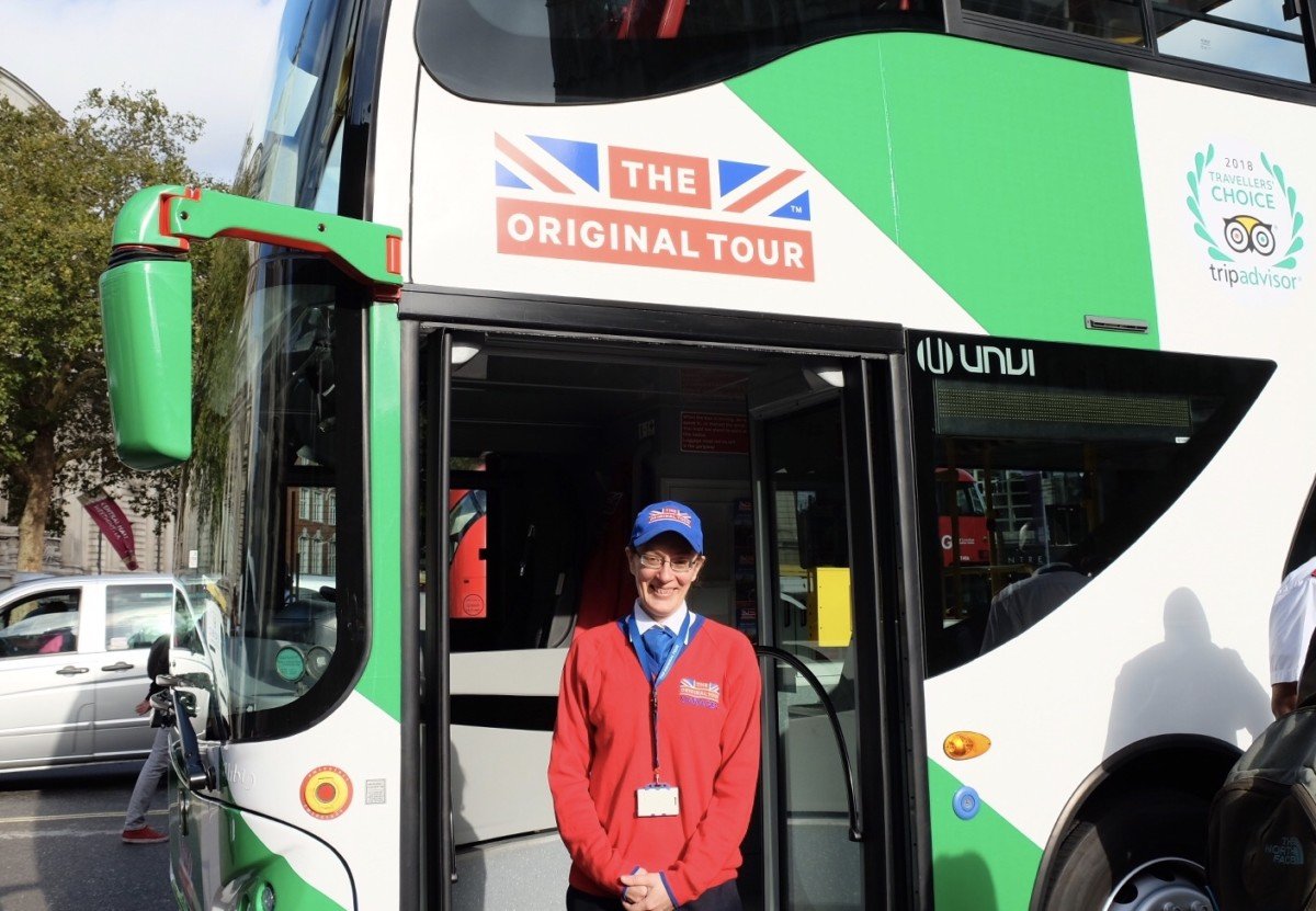 The Original Tours First 100% Electric Open Top Tour Bus in London