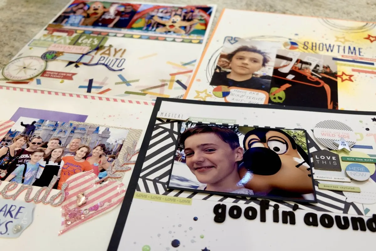 Disney scrapbooking tiles for meet and greets