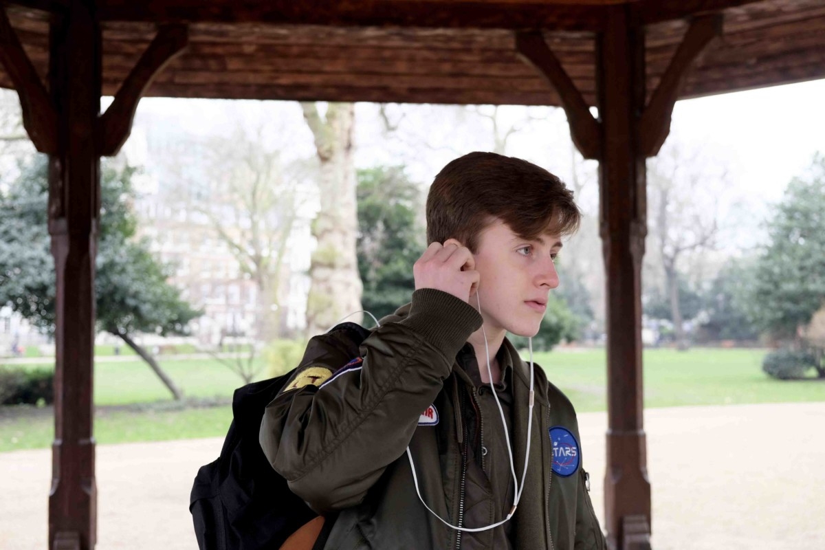 Teenager in a london park