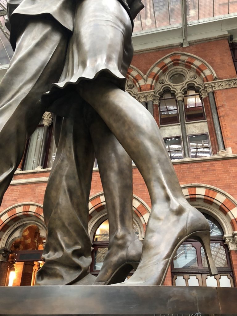 My Sunday photo The Meeting Place statue at Kingscross St Pancras