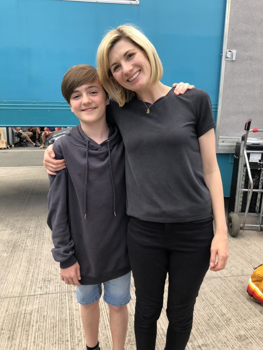 Harry Vallance with Jodie Whittaker in Doctor Who