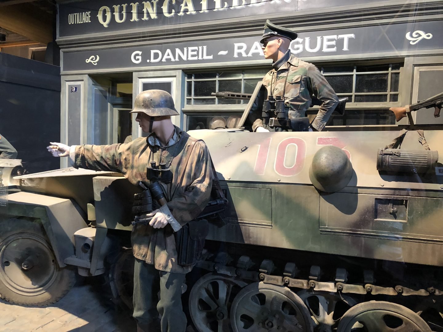 Tanks in the Overlord Museum Normandy One day itinerary for the D day Beaches
