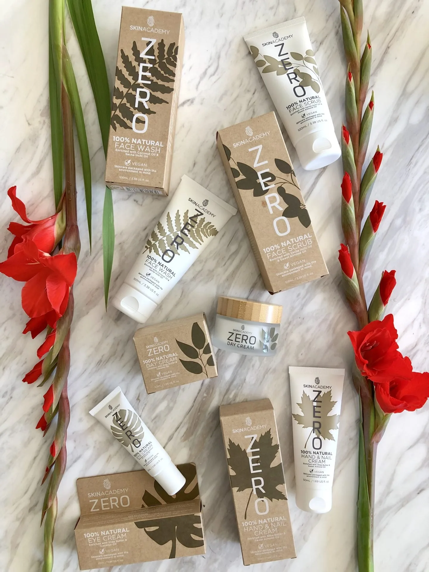 Skin Academy Zero skin care is  high quality, 100% natural face and body care which has environmentally friendly packaging and is also vegan! Skin Academy Zero skin care is a range of products such a face wash and day cream which are ultra hydrating as well as nourishing.