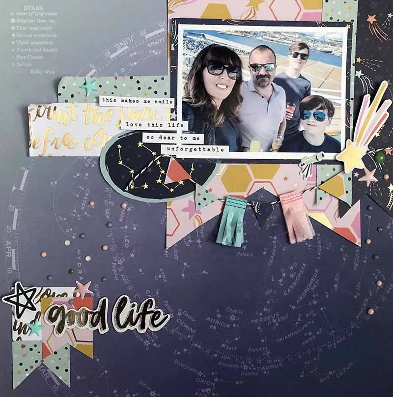 Scrapbooking layout how to scrapbook, Using dear Lizzy paper