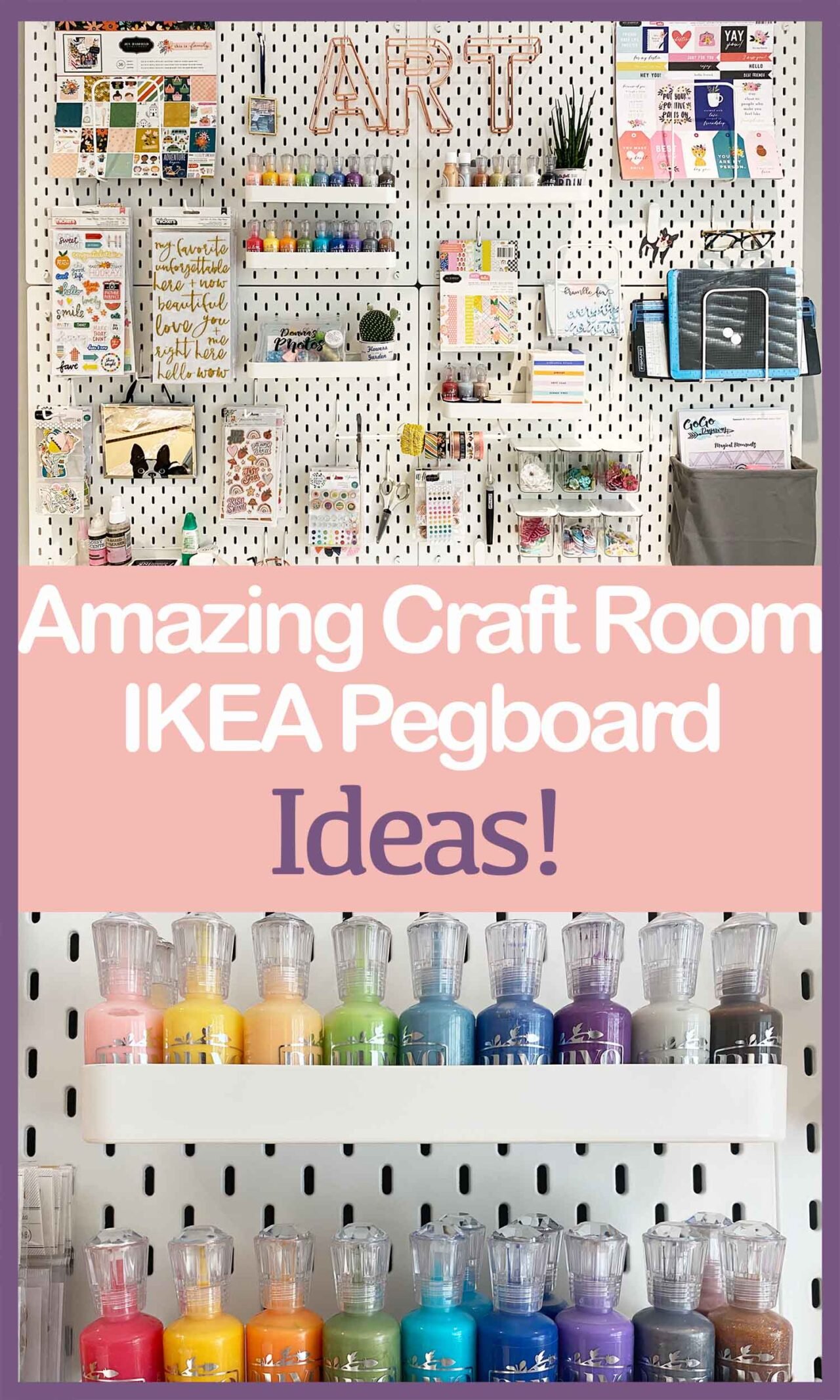 Craft Room Ikea Pegboard - Like Love Do