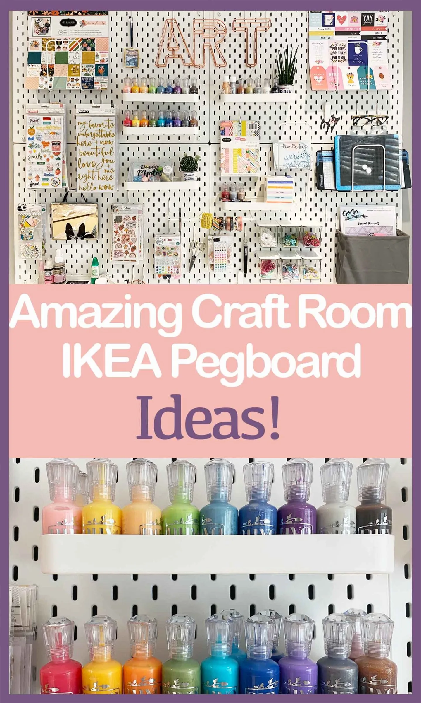 Amazing Ikea Pegboard Ideas for craft room 