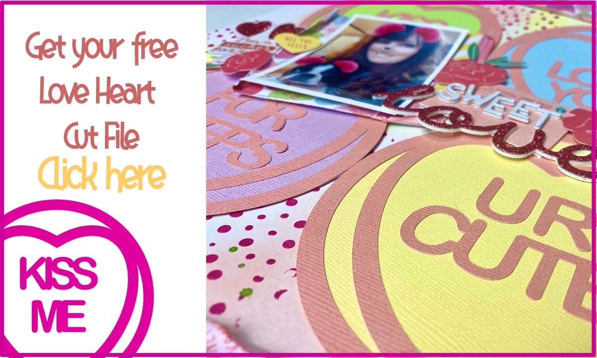 Free Sweetheart Candy Conversation Hearts cut file for Cricut or Silhouette cameo Download