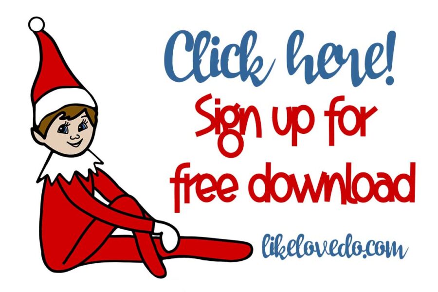 Free Elf On The Shelf Printable (stickers PNG ) - Like Love Do