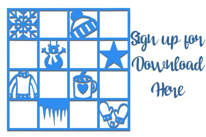 Winter Grid Free Winter Grid Cut file - Like Love Do