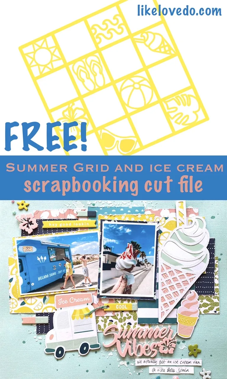 Summer Grid Cut File - Like Love Do