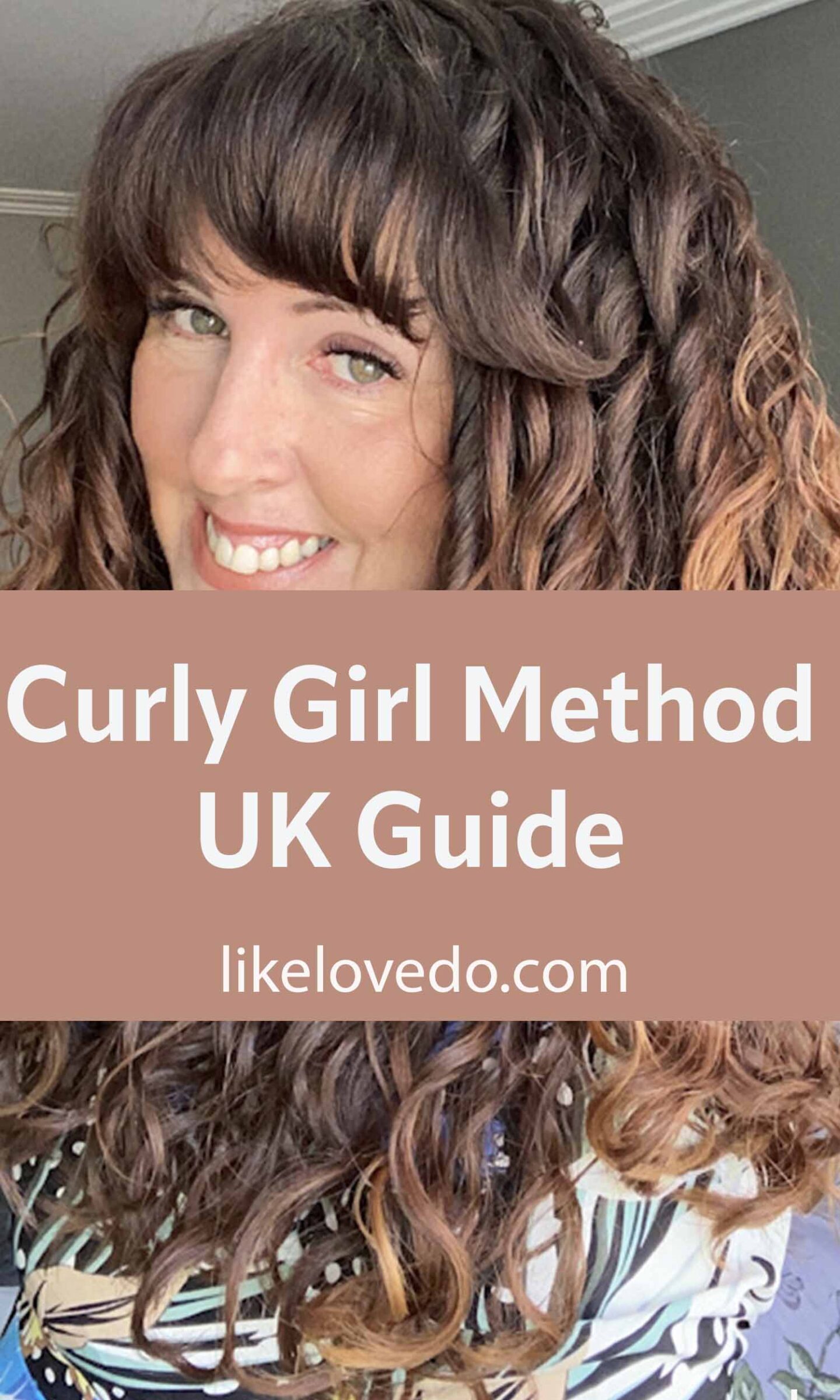 Curly Girl Method UK Guide to caring for naturally curly hair pin image