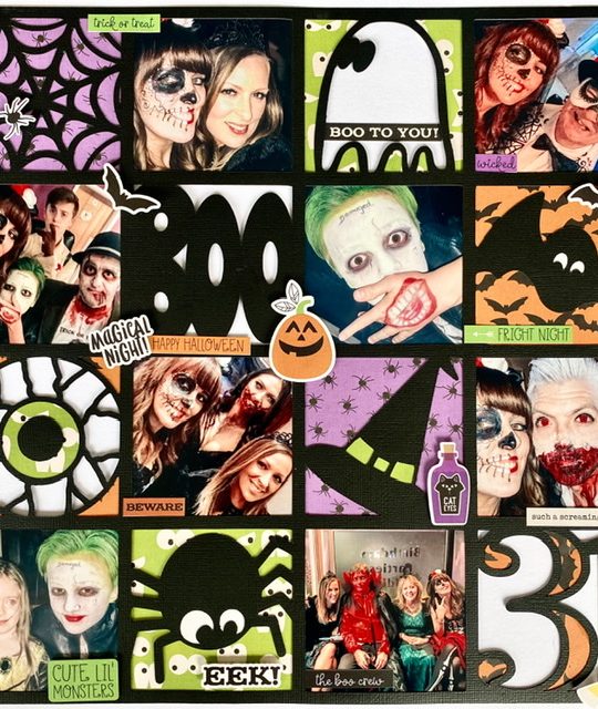 Free Halloween Cut file for cricut or silhouette and scrapbooking your photos