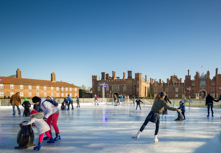Ice skating at Hampton Court Palace