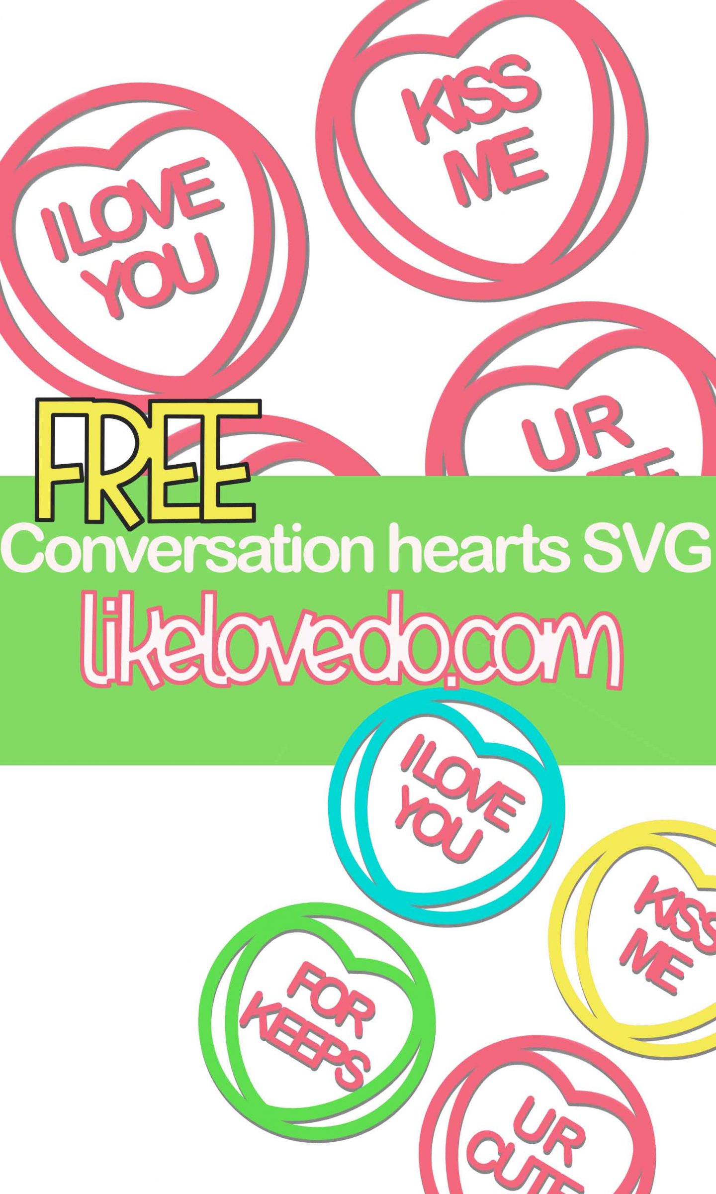 Free conversation hearts svg