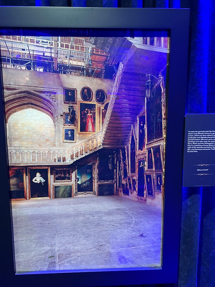 Photo of the Hogwarts staircase in Harry Potter photo exhibit