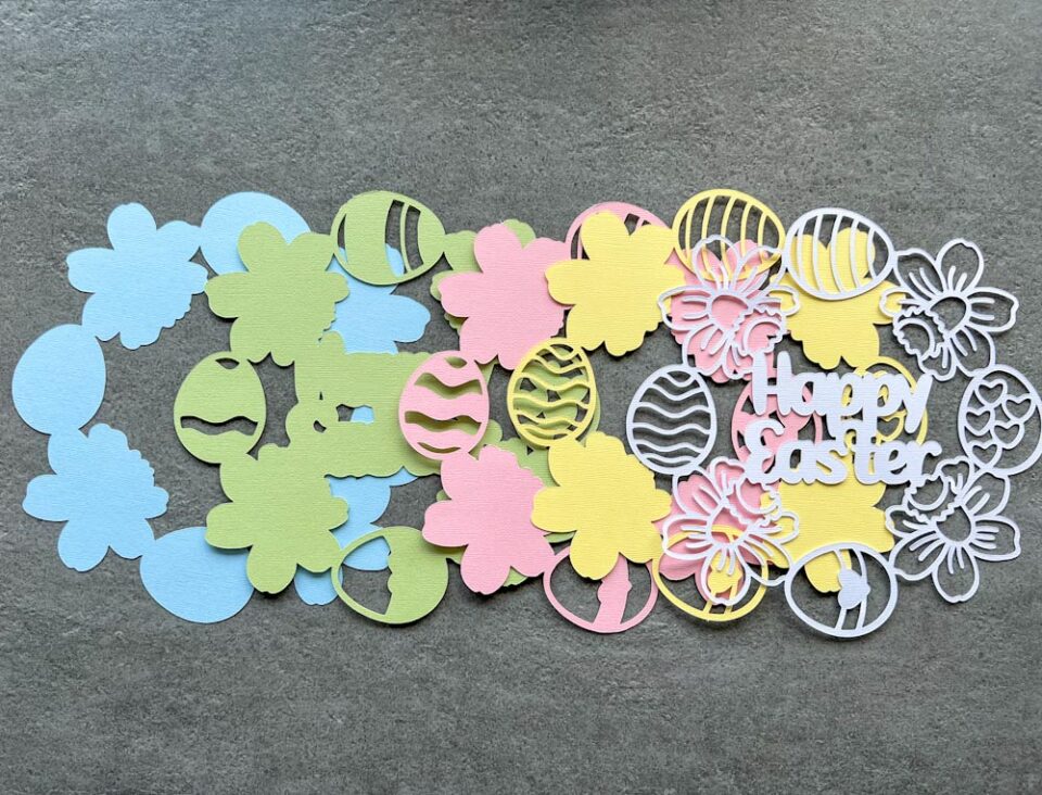Layered Easter Egg Wreath SVG - Like Love Do