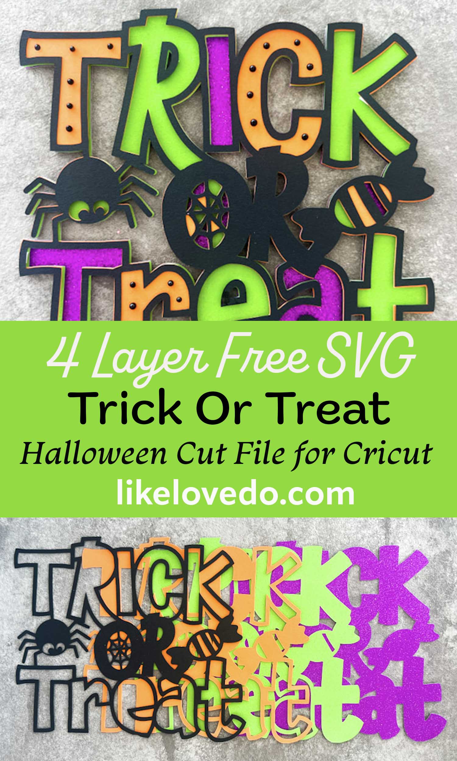 Layered Trick or Treat SVG