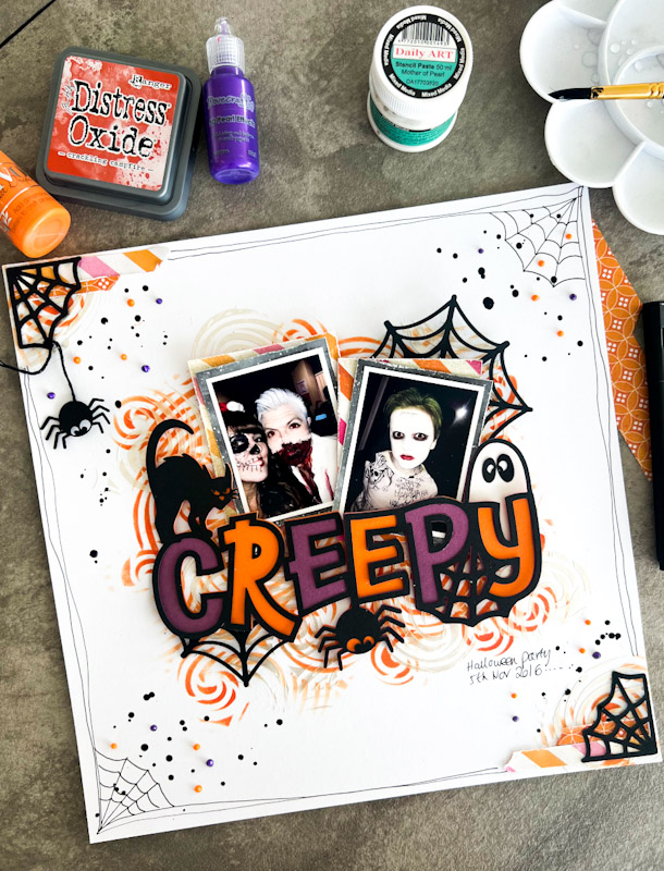 Halloween Creepy Title scrapbooking cut file