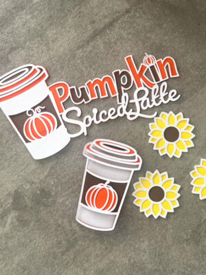 Layered Pumpkin spice Latte SVG - Like Love Do