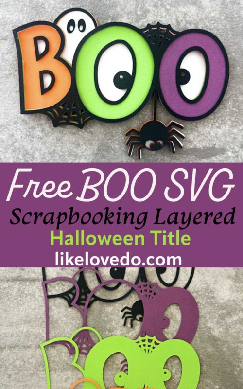 Halloween Boo Layered SVG