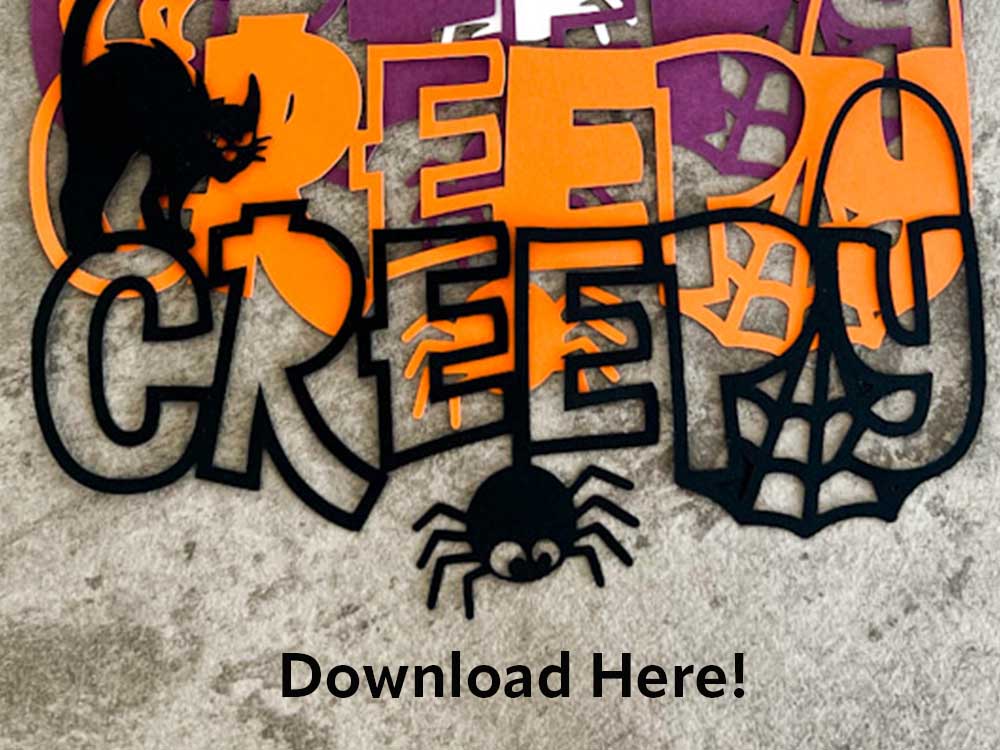 Halloween Layered Creepy SVG Download here