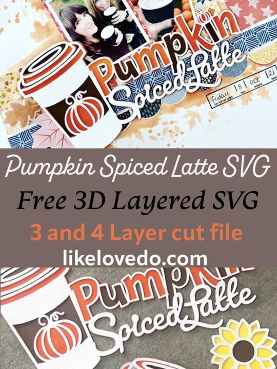 Layered Pumpkin spice Latte SVG And spiced latte coffee cup free layered SVG