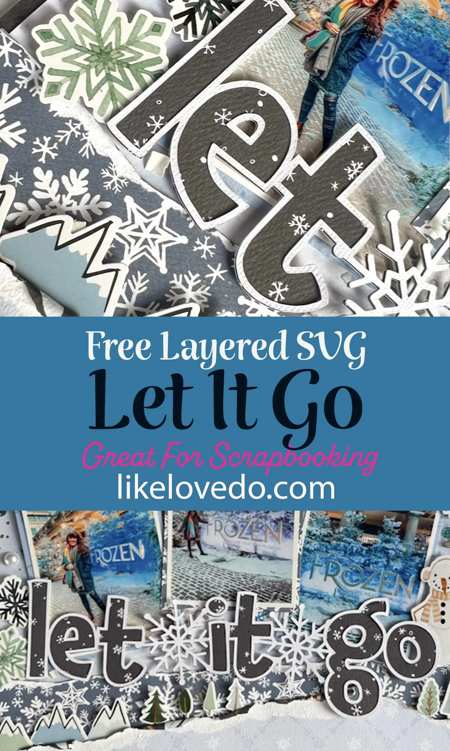 Layered Let It Go SVG