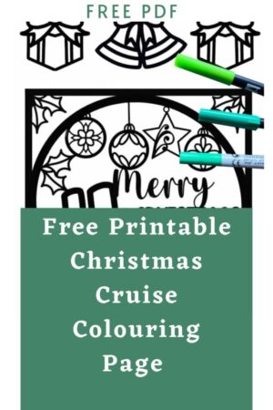 Christmas Cruise Ship Colouring Page - Like Love Do