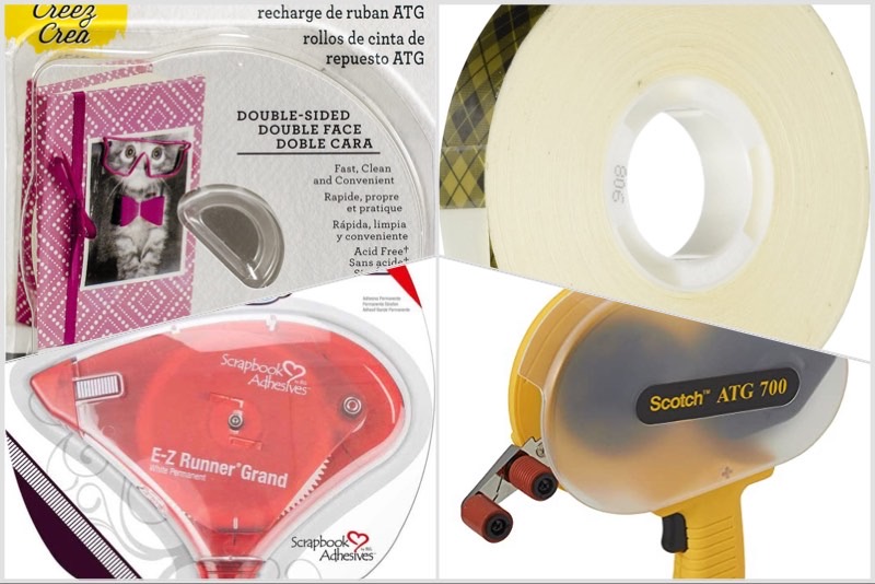 Scotch tape runner and e-X runner for paper crafts and scrpabooking