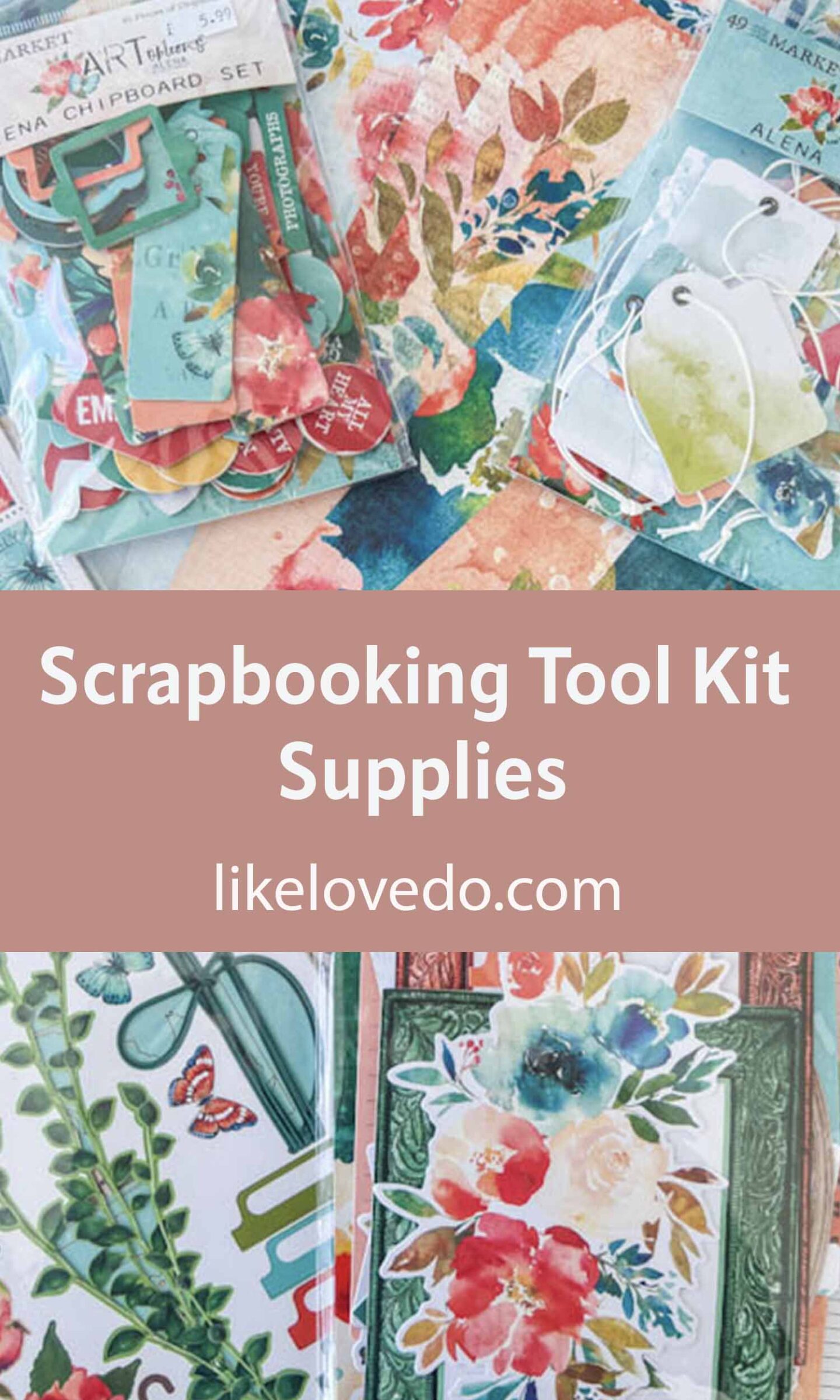 Scrapbooking Tools Starter Kit - Like Love Do
