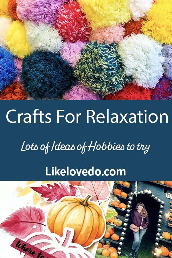 Mindful crafts for relaxation Crafts on a pin image