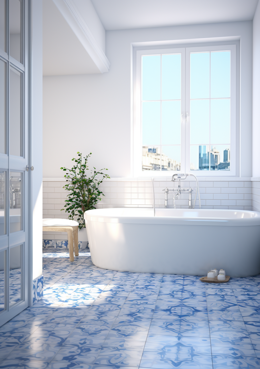 modern white bathroom