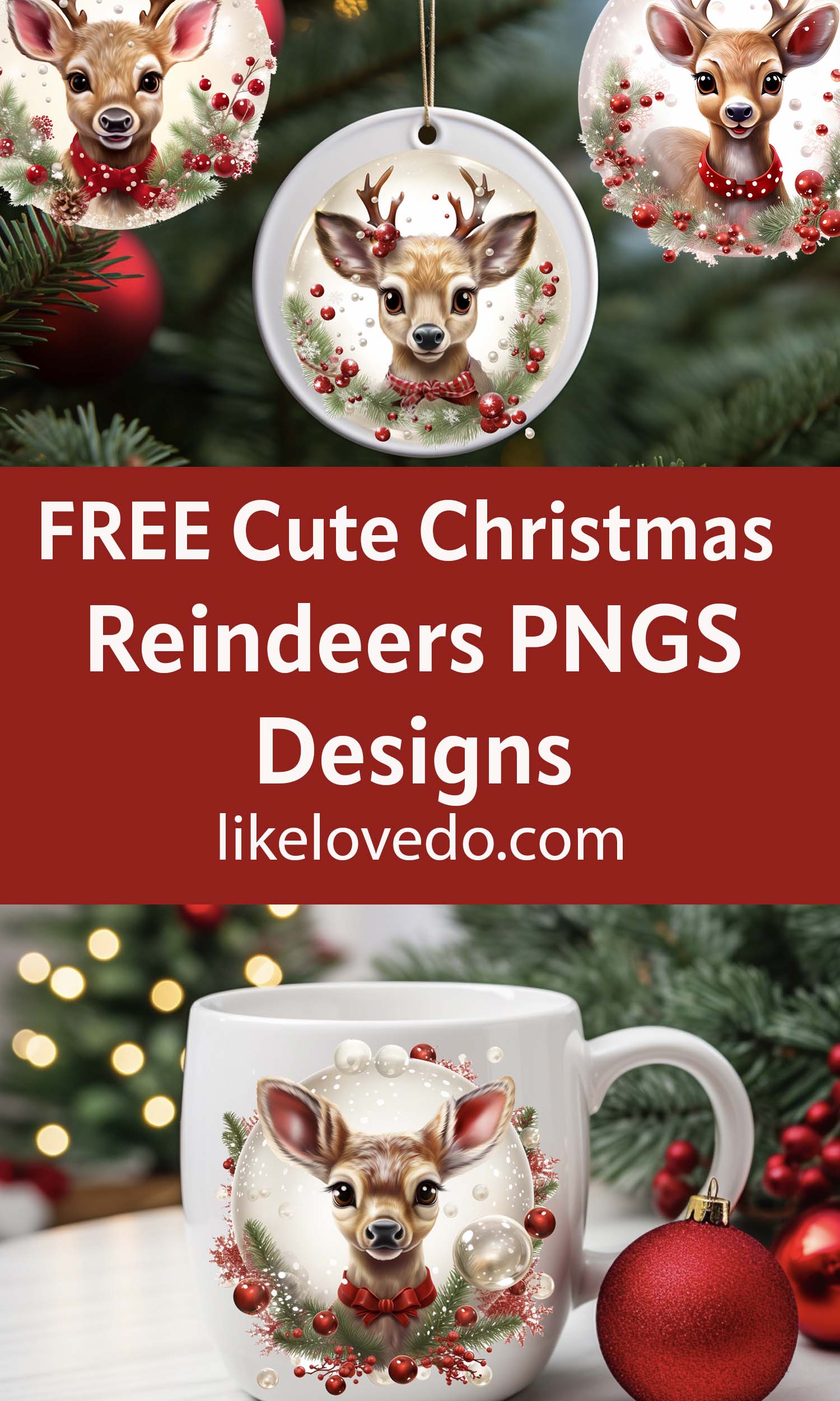Christmas Reindeer PNG Designs