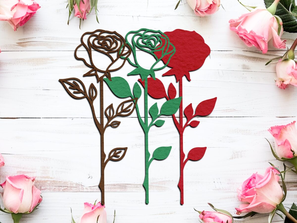 Laying Roses Svg Layered Rose SVG - Like Love Do