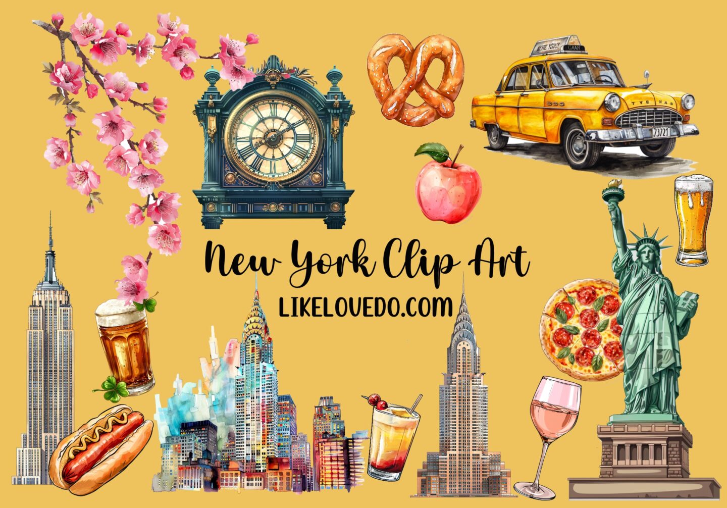 New York Clip art to download in 72 dpi and 300 dpi