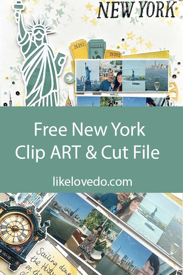 New York Statue of Liberty Scrapbooking File pin image