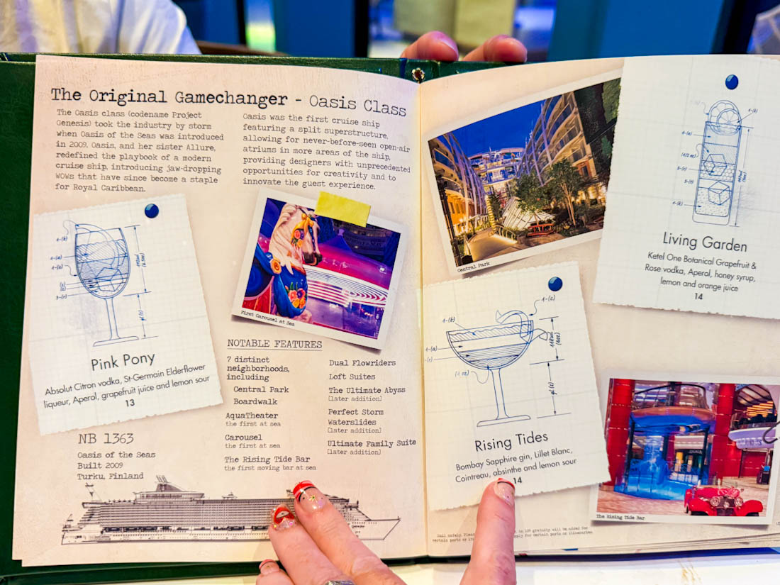 1400 Lobby Bar Star of the Seas Oasis class cocktails