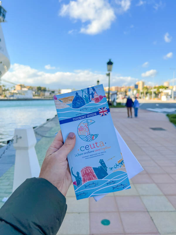 Ceuta cruise map in port