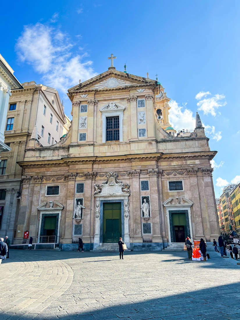 Chiesa del Gesù e dei Santi Ambrogio e Andrea Church in Genoa, Italy