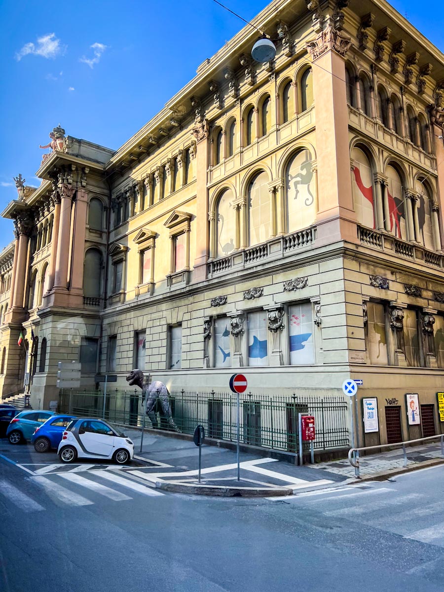 Giacomo Doria Museum front facade in Genoa