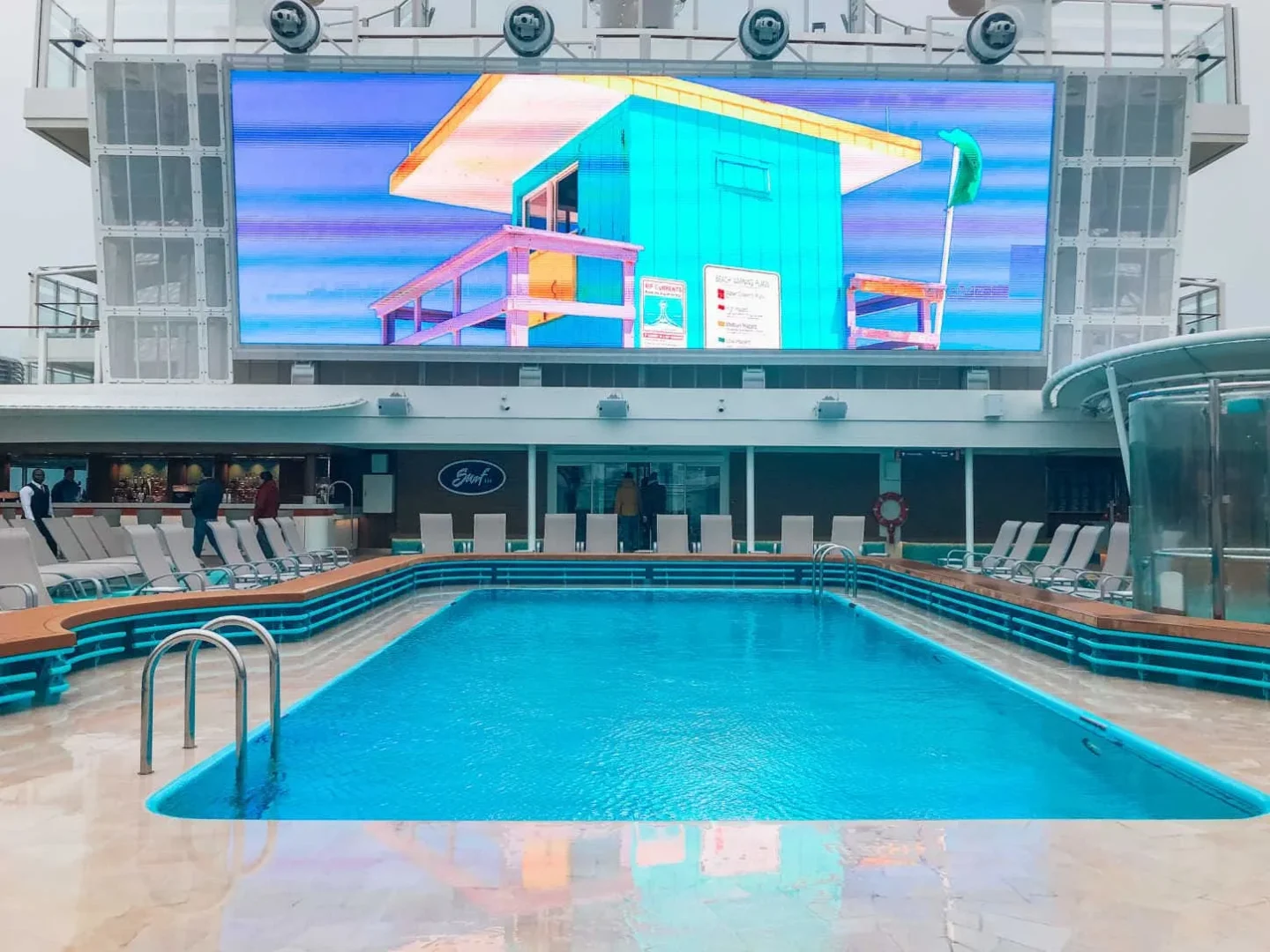 Main Pool On Norwegian Encore