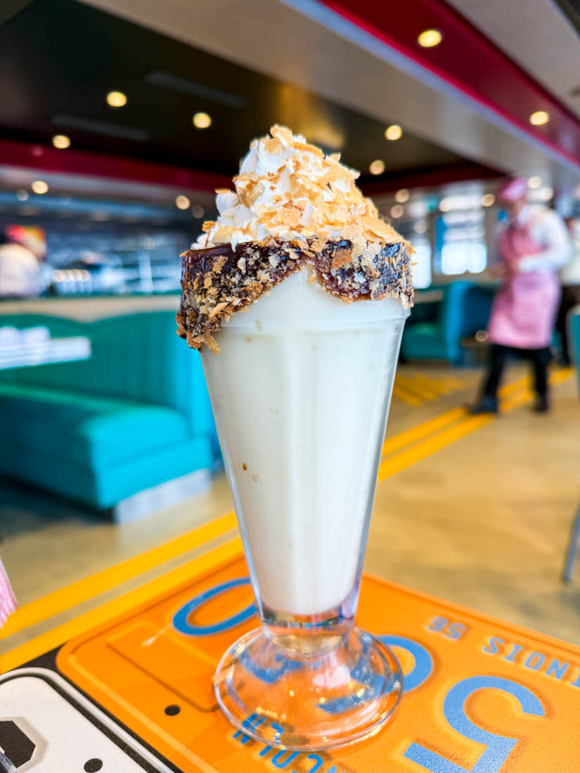 Milkshake on Norwegian Encore