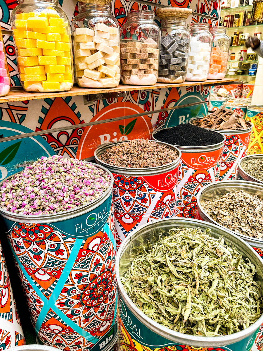 Moroccon spices at the old Medina in Casablanca - Photo credit Donna Vallance