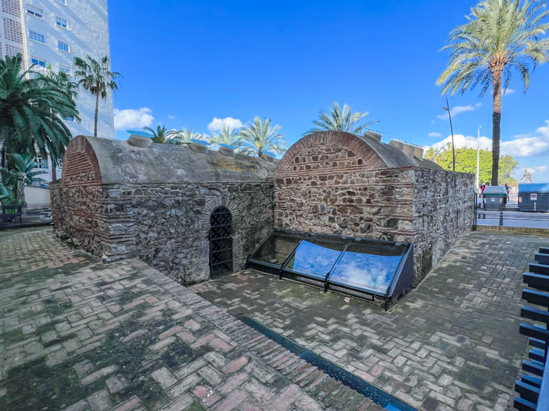 Remains of the 11th century Arab baths In Ceuta