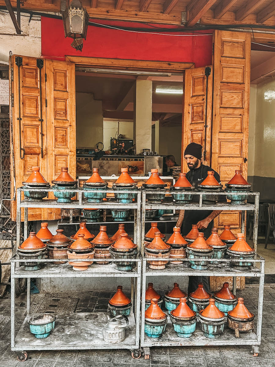 Tagines at the Old Medina Casablanca Morocco- Photo credit Donna Vallance
