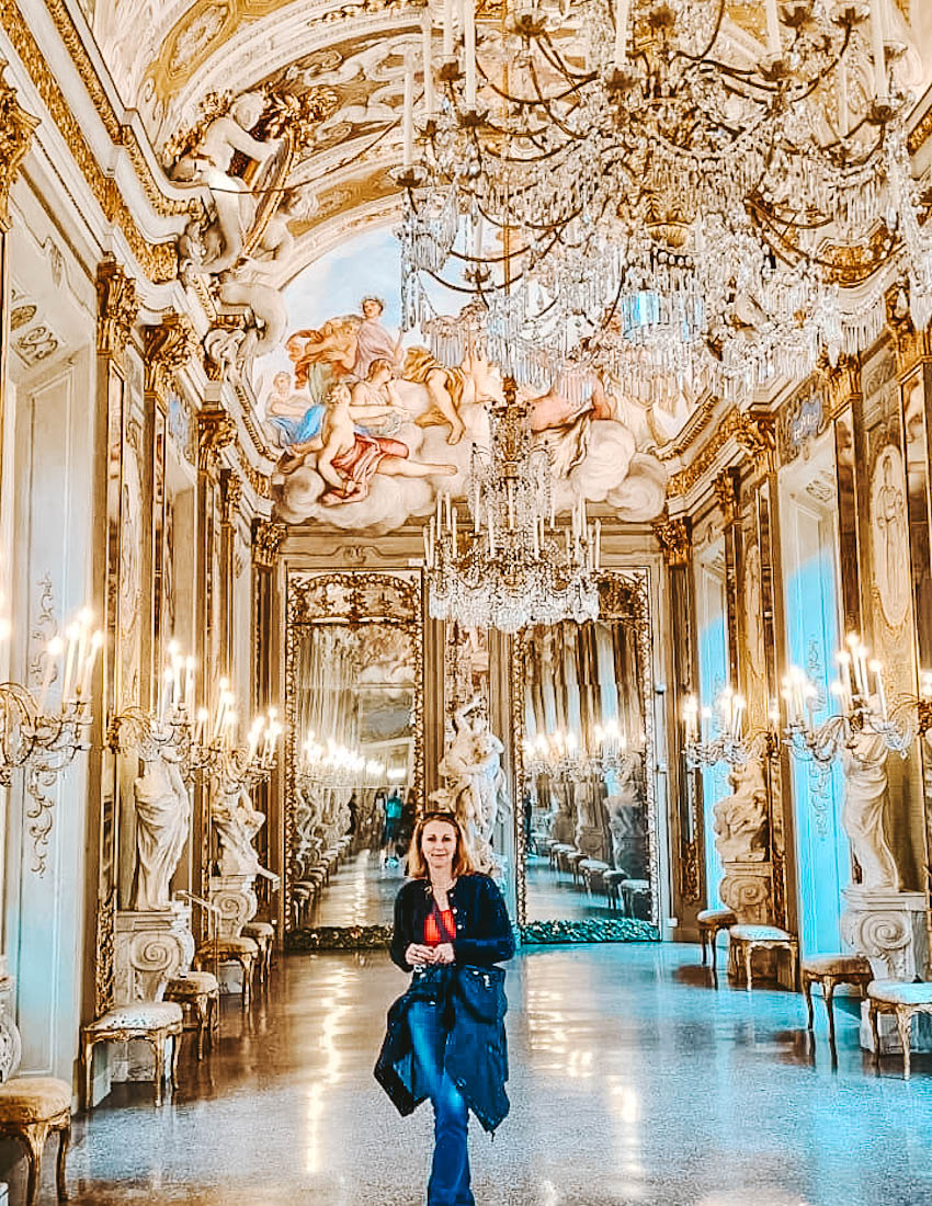 The Museo di Palazzo Reale Hall of mirrors in Genoa
