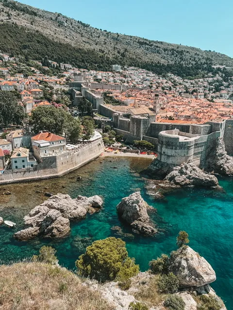 The view from Fort Lovrijenac is stunning views of the city walls and the sea. Photo Credit: Donna Vallance