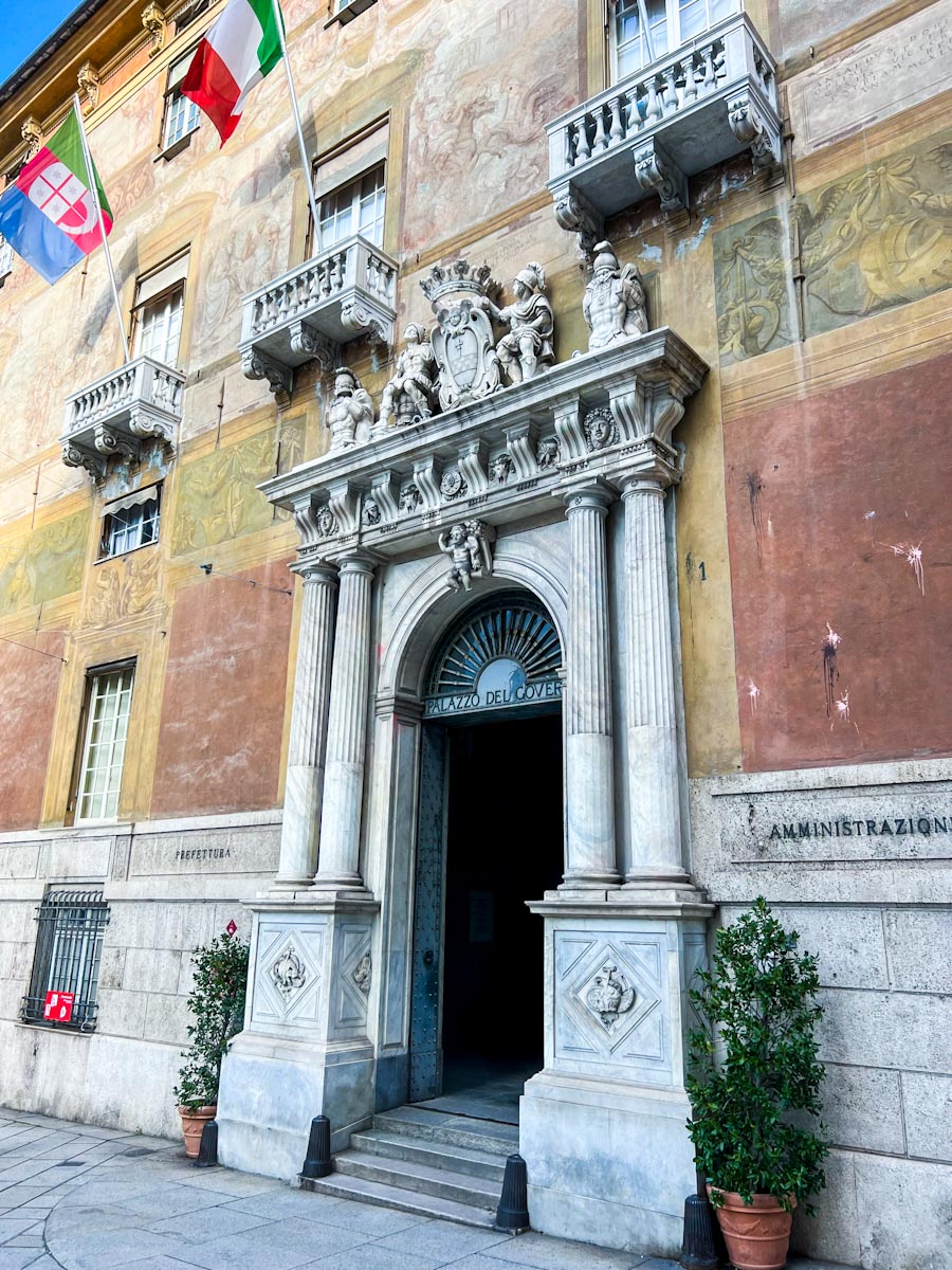 Palazzo Doria Spinola front facade Genoa