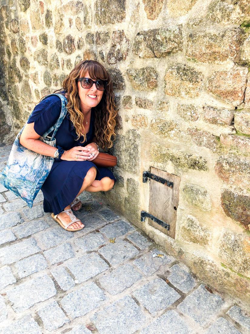 Le Mont Saint-Michel in Normandy small door